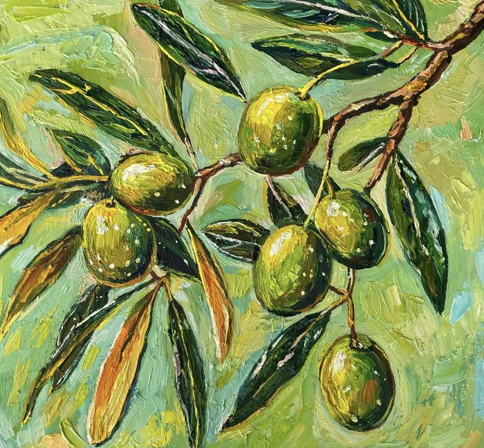 Atelier peinture autour de l'olive, dégustation et cueillette en famille
