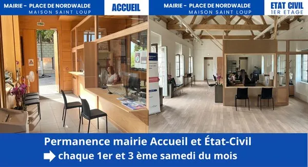 Ouverture des services accueil et état-civil le samedi