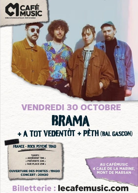 Concert BRAMA + PÈTH + A Tot Vedentòt