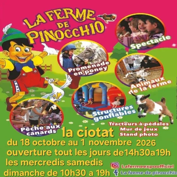 Parc d'attractions pour enfants "La Ferme de Pinocchio" revient à La Ciotat