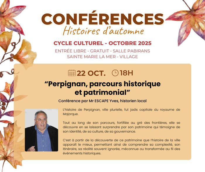 Conférence “Perpignan, parcours historique et patrimonial”