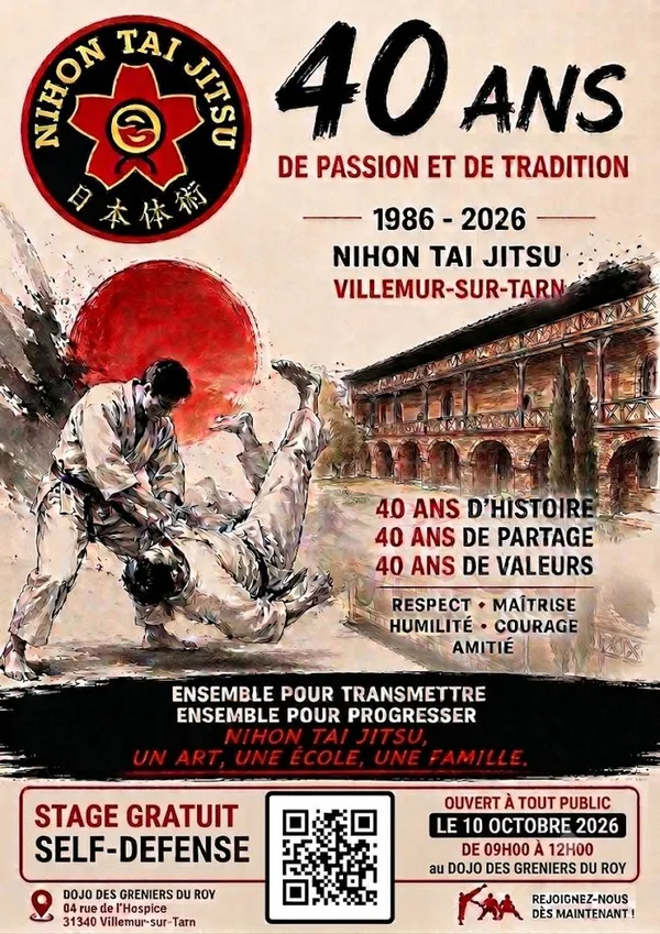 40ème anniversaire du Taï-Jitsu Kan Villemur-sur-Tarn