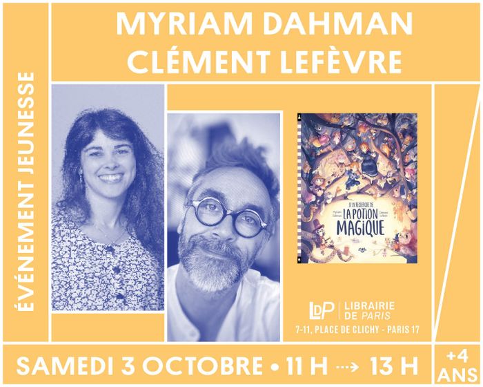 Jeunesse : Myriam Dahman et Clément Lefèvre dédicacent leur cherche et trouve « À la recherche de la potion magique »