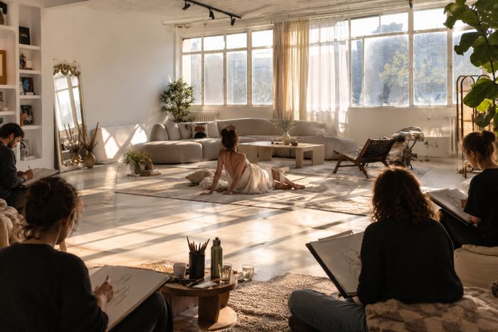 La Séance N°3 - Modèle vivant au loft à Montreuil