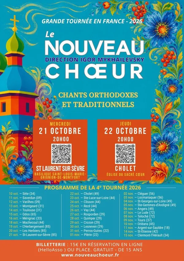 Concert de chants polyphoniques ukrainiens, sacrés et traditionnels
