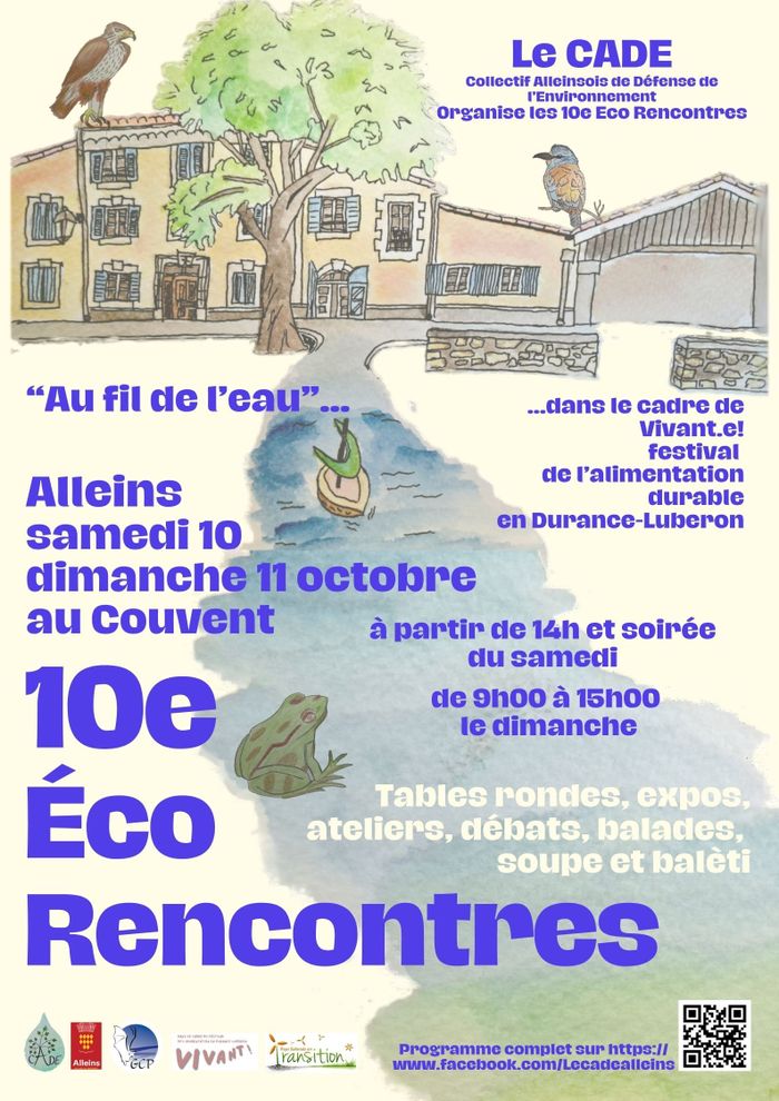 10e édition des Éco Rencontres du CADE les 10 et 11 octobre 2026 à ALLEINS 🎂