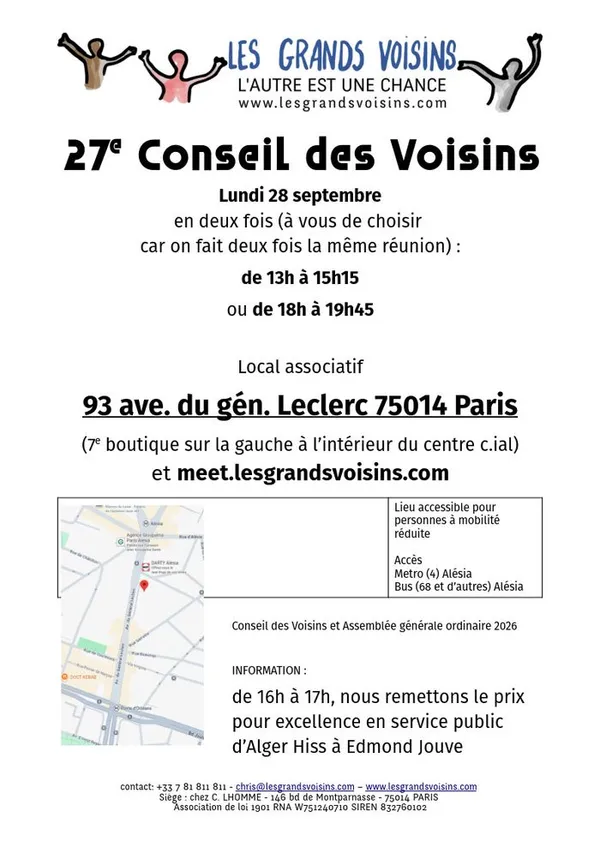 27e Conseil des Voisins