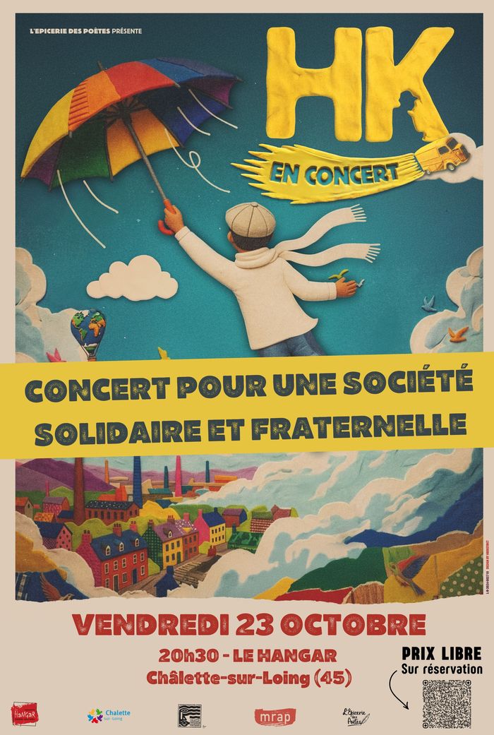 23 octobre 2026 - Concert solidaire et fraternel avec HK à Chalette-sur-Loing (45)