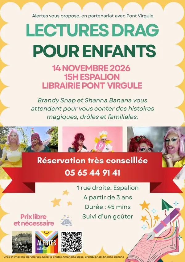 Lectures drag pour petits et grands