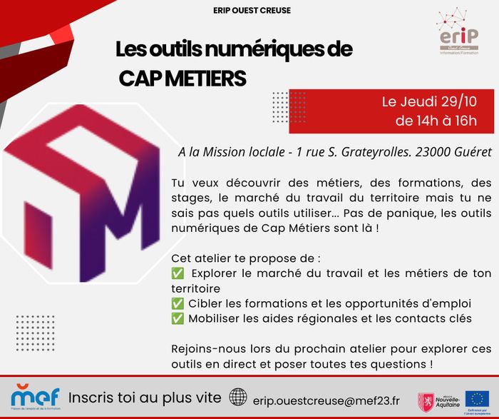 Les outils numériques de CAP Métiers