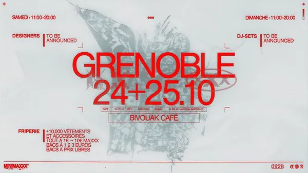 [GRENOBLE] FRIPERIE + DJ-SETS + DESIGNERS