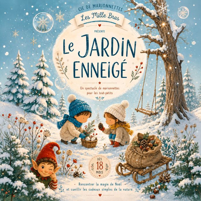 Le jardin enneigé