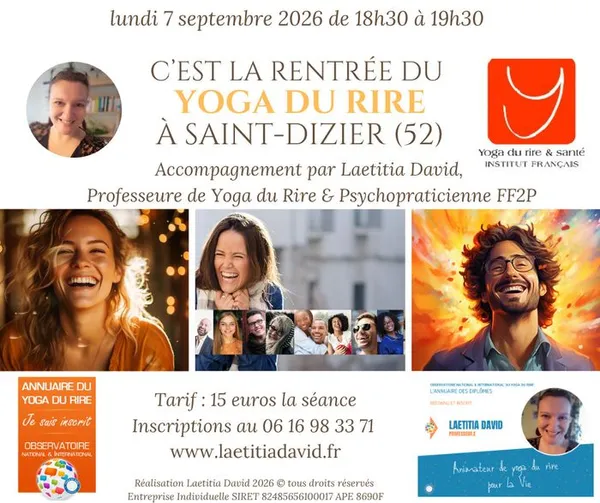 C'est la rentrée du Yoga du Rire à Saint-Dizier