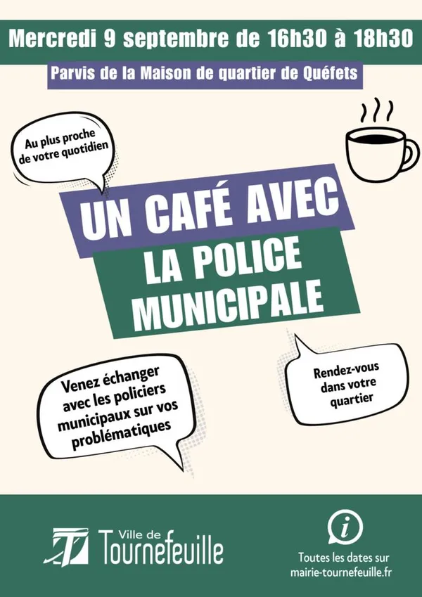 Un café avec la Police municipale - Mercredi 9 septembre