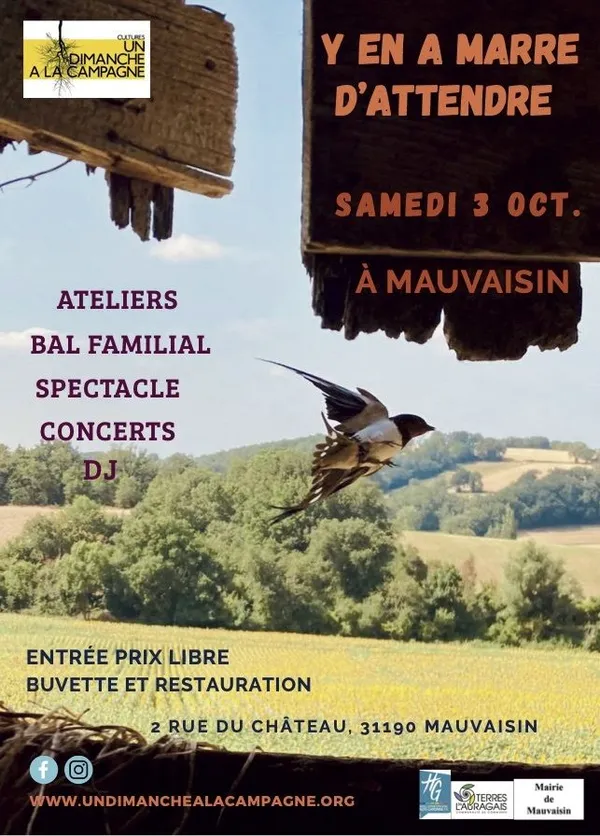 Festival "Y en a marre d'attendre" le 3 octobre à Mauvaisin