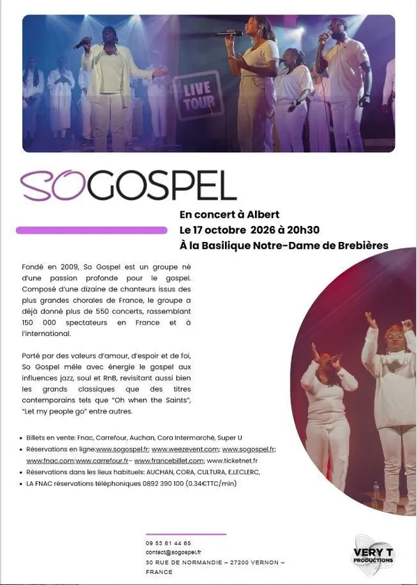 Concert gospel Basilique Albert