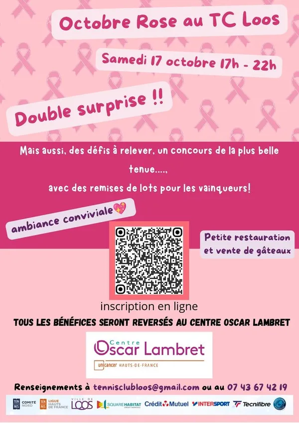Octobre Rose au Tennis Club de Loos