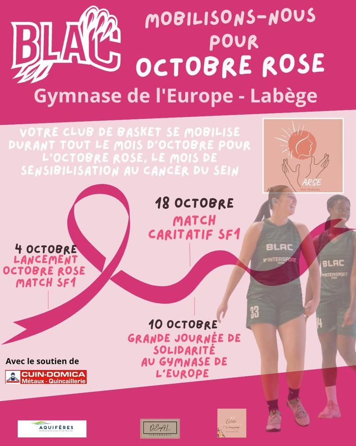 Calendrier Octobre Rose du BLAC
