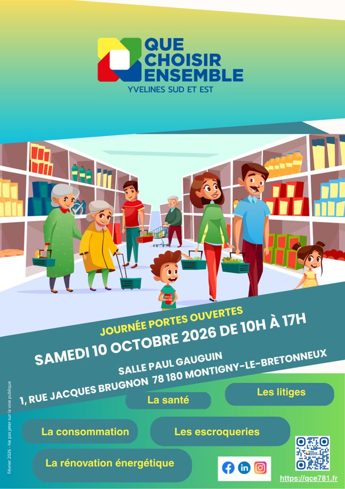 Journée Portes ouvertes Que Choisir ensemble Yvelines Sud et Est