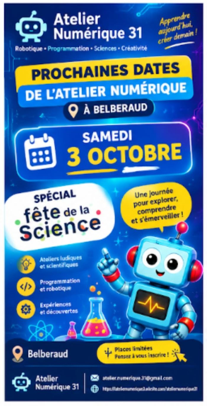 Atelier numérique - Spécial Fête de la Science