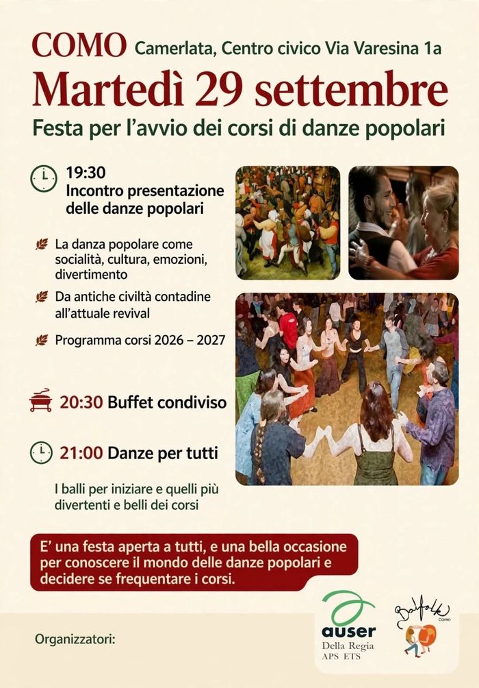 Festa per l'avvio dei corsi