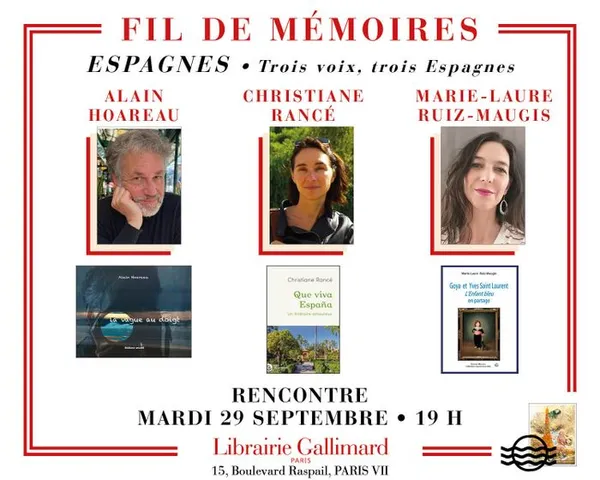 Fils de MémoireS de Jeanne Orient « Espagnes : Trois voix, trois Espagnes »