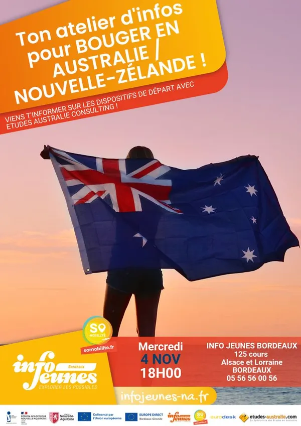 Bouger à l'étranger, c'est possible ?! SPÉCIAL AUSTRALIE & NOUVELLE-ZÉLANDE (en présentiel & en ligne)