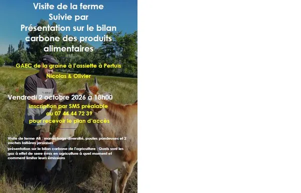 Visite de ferme et découverte du "bilan carbone" !