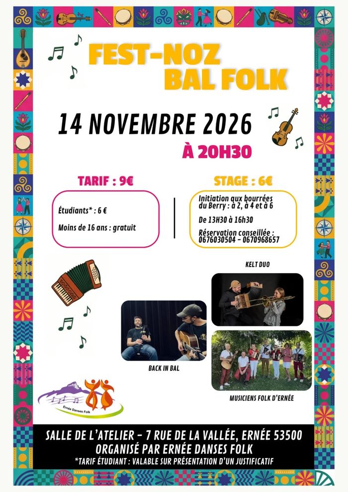 Bal folk fest noz stage danse