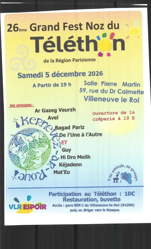 26ème fest noz du téléthon de la région parisienne