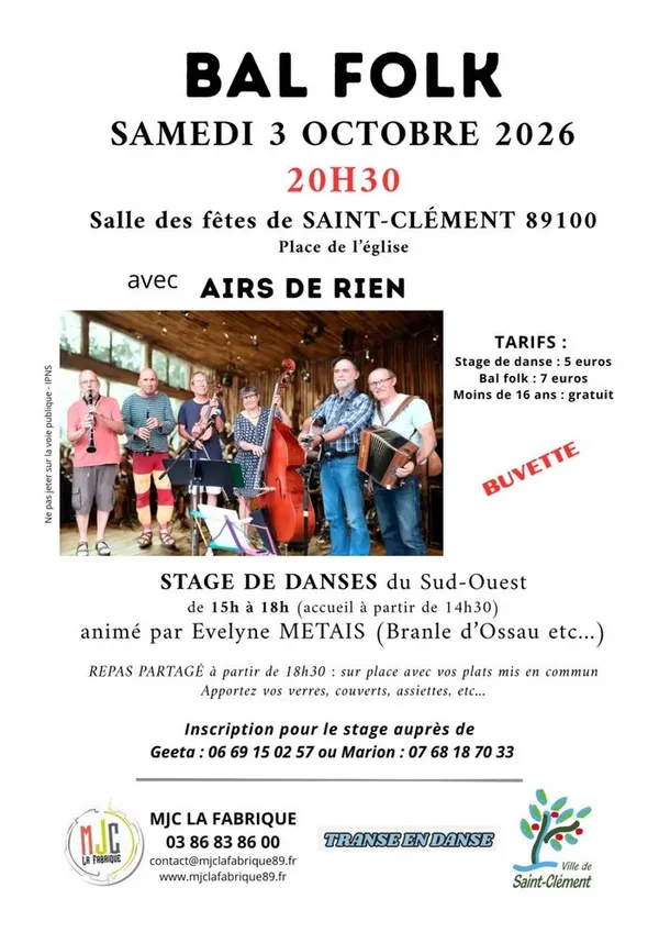 Bal Folk + stage danses
