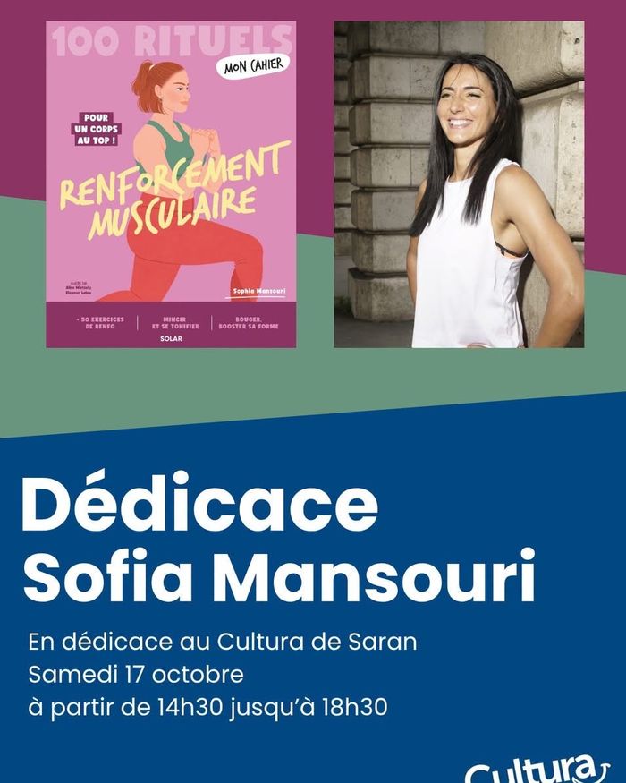 Sophia Mansouri vous donne rendez-vous à Cultura Orléans pour un après-midi de rencontres et de dédicaces !