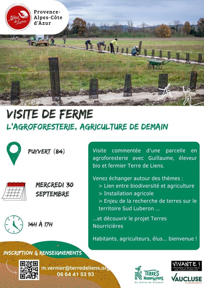 Visite de ferme : l'agroforesterie, l'agriculture de demain