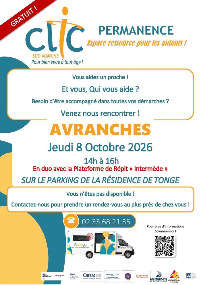 Permanence de l’Espace Ressource pour les Aidants (Aidant Bus)