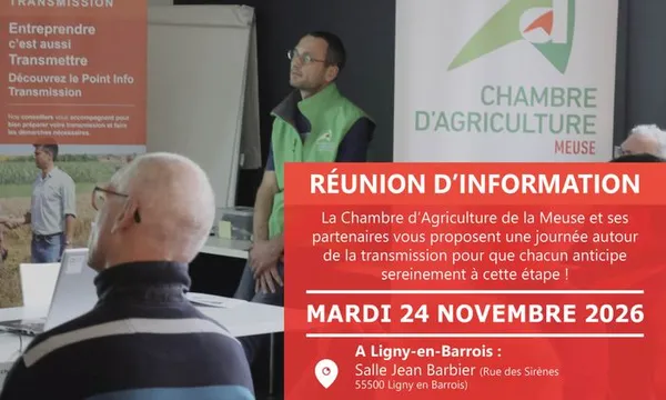 Réunion d'information transmission 2026