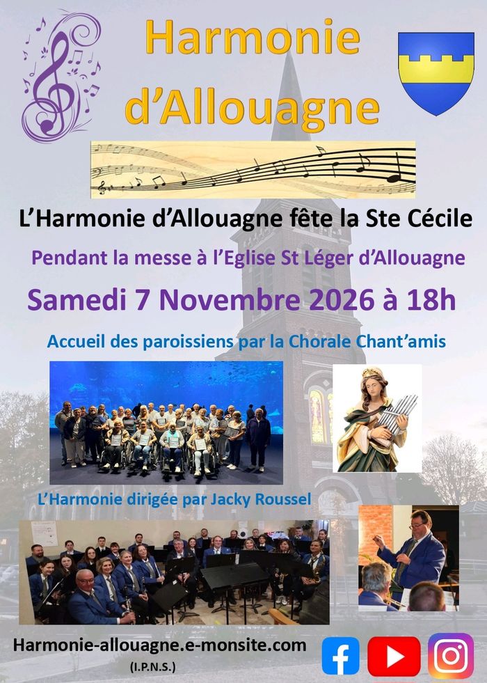Messe de Sainte Cécile en musique à Allouagne