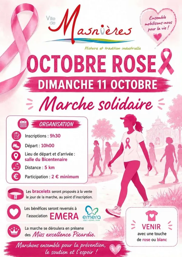 Marche solidaire à Masnières