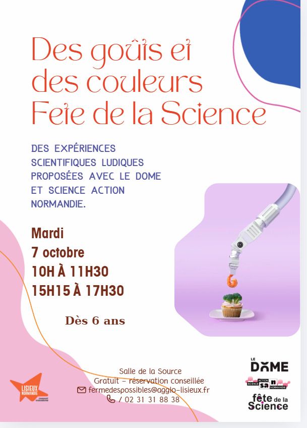 Atelier scientifique Des goûts et des couleurs
