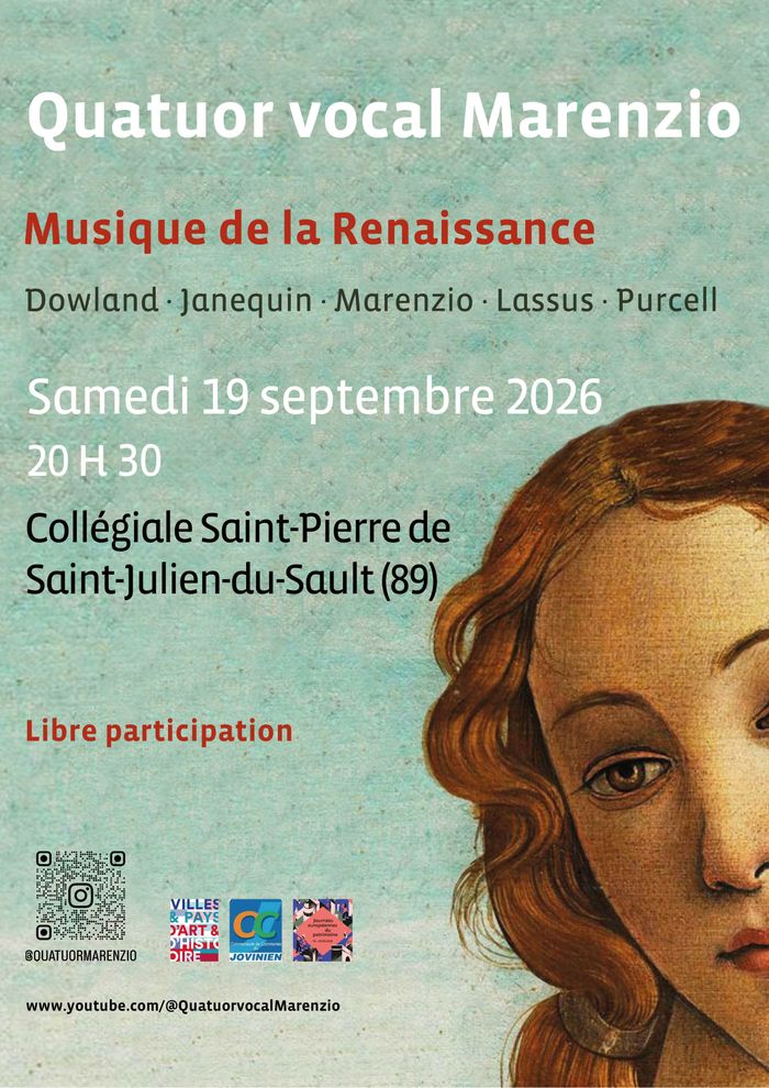 Quatuor Marenzio : concert d'oeuvres de la Renaissance