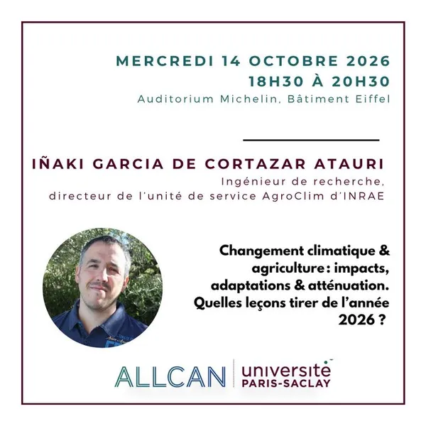 Changement climatique & agriculture : impacts, adaptations & atténuation. Quelles leçons tirer de l’année 2026 ?
