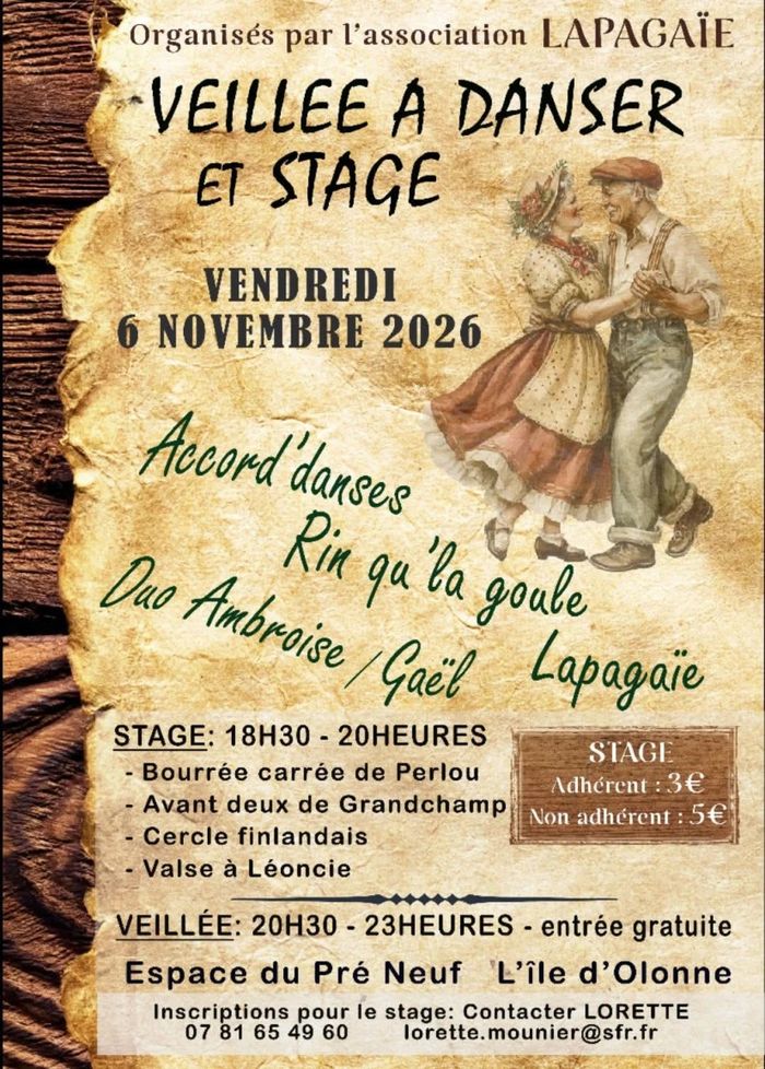 Stage de danses + veillée à danser