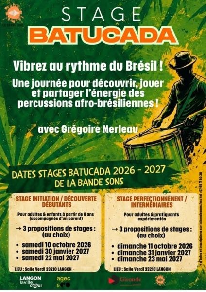 Stage BATUCADA #1 - Découverte & Initiation