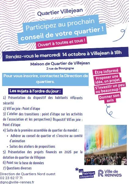 Conseil de quartier de Villejean