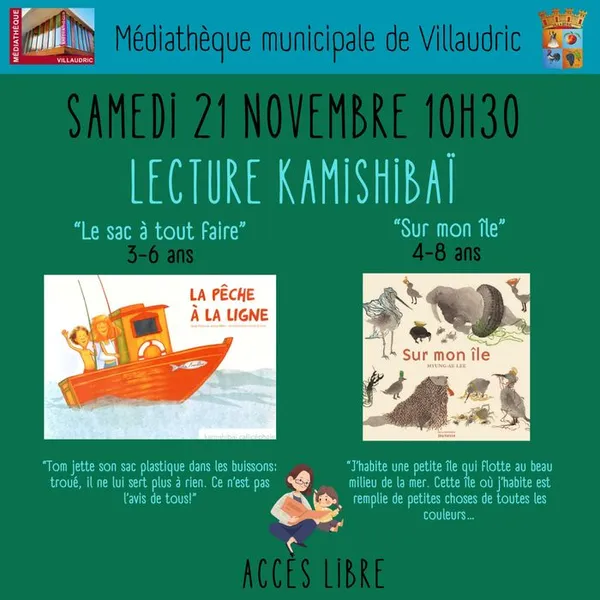 Samedi 21 novembre à 10h30 lecture Kamishibaï