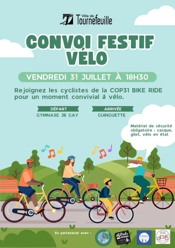 Rejoignez le convoi festif à vélo - Vendredi 31 juillet