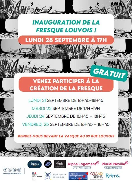 Inauguration de la Fresque Louvois