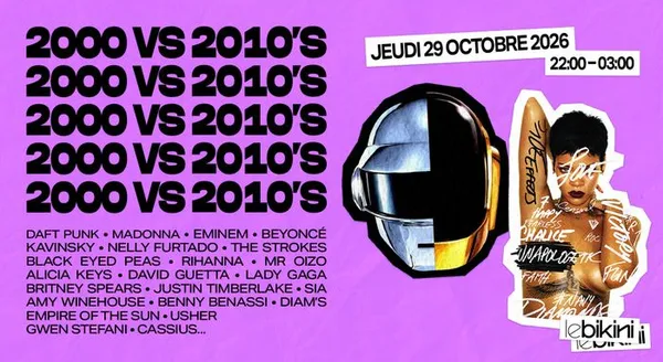 Soirée années 2000 vs 2010