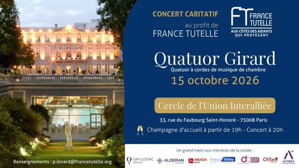 Concert caritatif du Quatuor Girard au Cercle de l’Union Interalliée