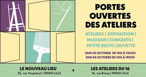 Portes ouvertes des ateliers d'artistes au Nouveau lieu !