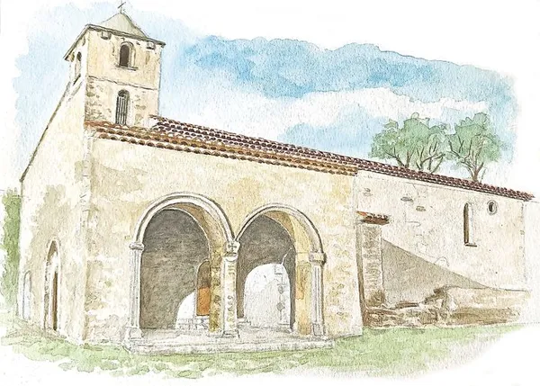 Visite de La Chapelle Saint-Auxile à Callas